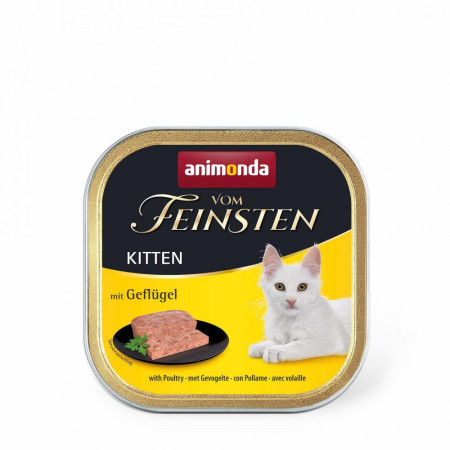Корм вологий Vom Feinsten Kitten with Poultry для кошенят з птицею 100 г Корм вологий Vom Feinsten Kitten with Poultry для кошенят з птицею 100 г