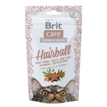 Функціональні ласощі Brit Care Cat Snack Hairball для котів: Ефективне виведення шерсті з качкою, 50 г Функціональні ласощі Brit Care Cat Snack Hairball для котів: Ефективне виведення шерсті з качкою, 50 г