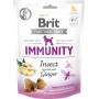 Функціональні ласощі Brit Care Dog Snack Immunity: Комахи та імбир для підтримки імунітету собак, 150 г