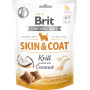 Функціональні ласощі Brit Care Dog Snack Skin and Coat: Кріль та кокос для здорової шкіри та блискучої шерсті собак, 150 г