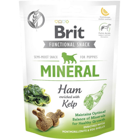 Функціональні ласощі Brit Care Dog Snack Mineral Ham: Шинка для цуценят, 150 г Функціональні ласощі Brit Care Dog Snack Mineral Ham: Шинка для цуценят, 150 г