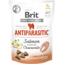 Ласощі Brit Care Functional Snack Antiparasitic Salmon: Напіввологі снеки з лососем для антипаразитарного ефекту, 150 г