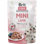 Brit Care Mini Fillets Lamb in Gravy — повнораціонний вологий корм для цуценят мініатюрних порід з філе ягняти в соусі, 85 г