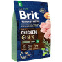 Brit Premium Dog Junior XL: Для цуценят та молодих собак гігантських порід (1-30 місяців, 45-90 кг) з куркою, 15 кг