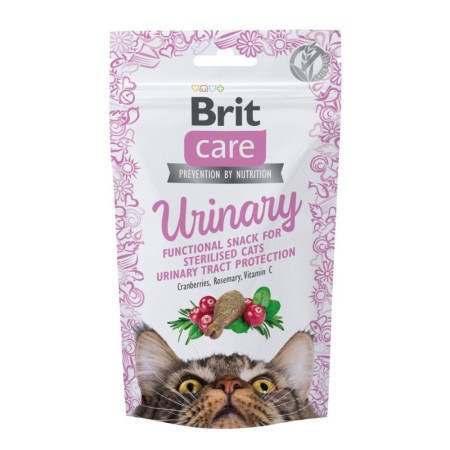 Функціональні ласощі Brit Care Cat Snack Urinary для котів: Здоров'я сечовидільної системи з індичкою, 50 г Функціональні ласощі Brit Care Cat Snack Urinary для котів: Здоров'я сечовидільної системи з індичкою, 50 г