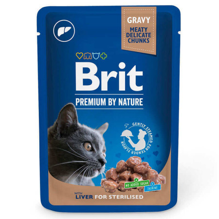 Brit Premium Liver for Sterilised: Печінка для стерилізованих котів Brit Premium Liver for Sterilised: Печінка для стерилізованих котів