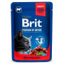 Brit Premium Cat Beef Stew & Peas pouch: З тушкованою яловичиною та горошком для котів, 100 г