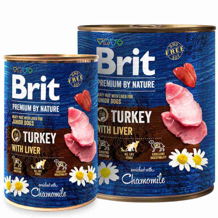 Brit Premium by Nature: Консерви для собак з індичкою та індичою печінкою, 800 г Brit Premium by Nature: Консерви для собак з індичкою та індичою печінкою, 800 г