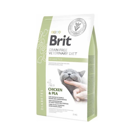 Brit Grain Free Veterinary Diets Diabetes: Для котів з цукровим діабетом, 2 кг Brit Grain Free Veterinary Diets Diabetes: Для котів з цукровим діабетом, 2 кг