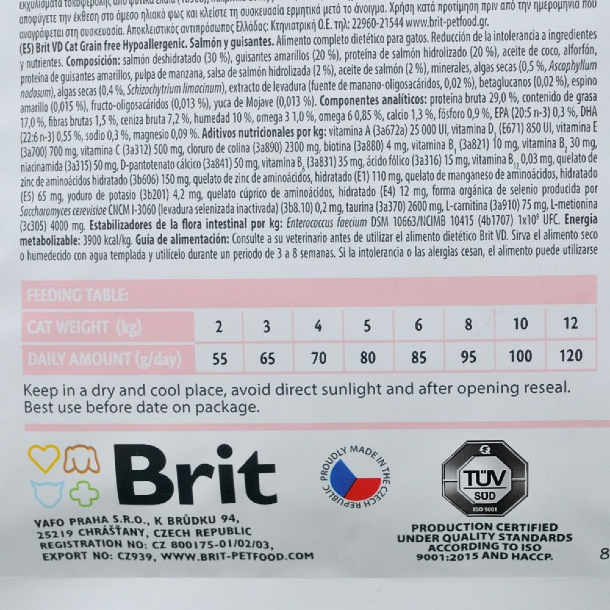 Brit Grain Free Veterinary Diets Hypoallergenic: Для котів з харчовою алергією та непереносимістю, 2 кг