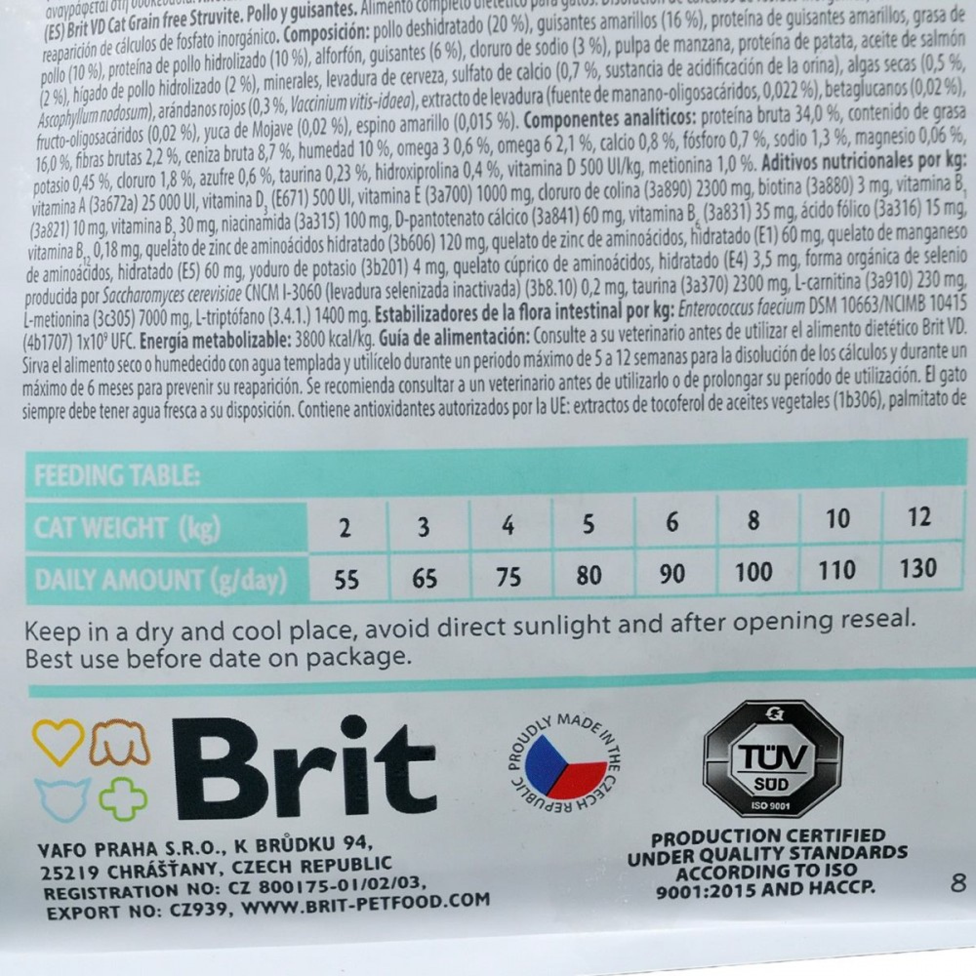 Brit Grain Free Veterinary Diets Struvite: Для котів із сечокам'яною хворобою, 2 кг