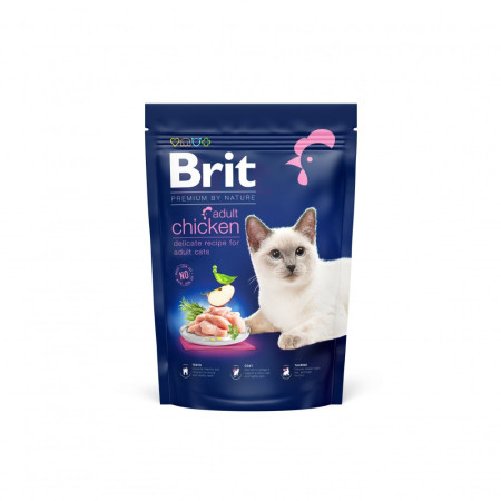 Brit Premium Cat by Nature Adult Chicken: Для дорослих котів з куркою, 800 г Brit Premium Cat by Nature Adult Chicken: Для дорослих котів з куркою, 800 г