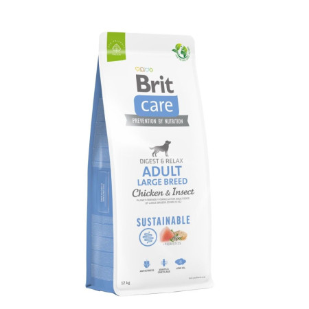 Brit Care Sustainable Adult Large Breed Chicken and Insect – Повнораціонний сухий корм з куркою та комахами для дорослих собак великих порід, 3 кг Brit Care Sustainable Adult Large Breed Chicken and Insect – Повнораціонний сухий корм з куркою та комахами для дорослих собак великих порід, 3 кг