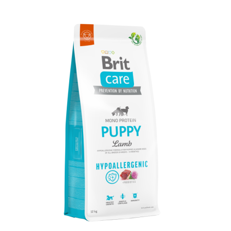 Brit Care Hypoallergenic Puppy Lamb & Rice – Повнораціонний гіпоалергенний сухий корм з ягням та рисом для цуценят усіх порід, 12 кг Brit Care Hypoallergenic Puppy Lamb & Rice – Повнораціонний гіпоалергенний сухий корм з ягням та рисом для цуценят усіх порід, 12 кг