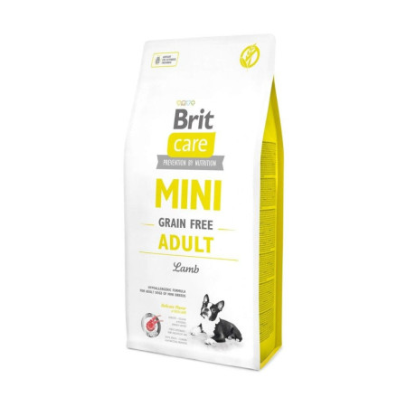 Brit Care Mini Grain Free Adult Lamb – Повнораціонний беззерновий сухий корм з ягням для дорослих собак мініатюрних порід, 7 кг Brit Care Mini Grain Free Adult Lamb – Повнораціонний беззерновий сухий корм з ягням для дорослих собак мініатюрних порід, 7 кг