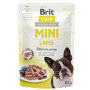 Brit Care Dog Mini Fillets In Gravy з ягням – Повнораціонний вологий суперпреміум корм з філе ягняти у соусі для дорослих собак дрібних та мініатюрних порід, 85 г