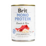 Brit Mono Protein Dog з ягням і рисом – Повнораціонний монопротеїновий вологий корм з ягням та рисом для собак з чутливим травленням, 400 г