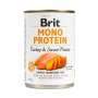 Brit Mono Protein Dog з індичкою та солодкою картоплею – Повнораціонний монопротеїновий вологий корм з індичкою та солодкою картоплею для собак з чутливим травленням, 400 г