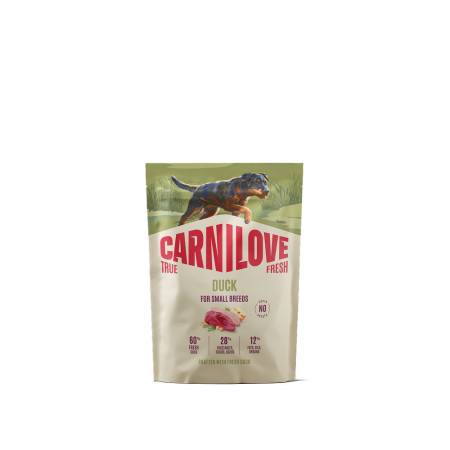 Корм сухий Carnilove True Fresh Duck Small Breed для cобак малих порід качка 1,5 кг Корм сухий Carnilove True Fresh Duck Small Breed для cобак малих порід качка 1,5 кг