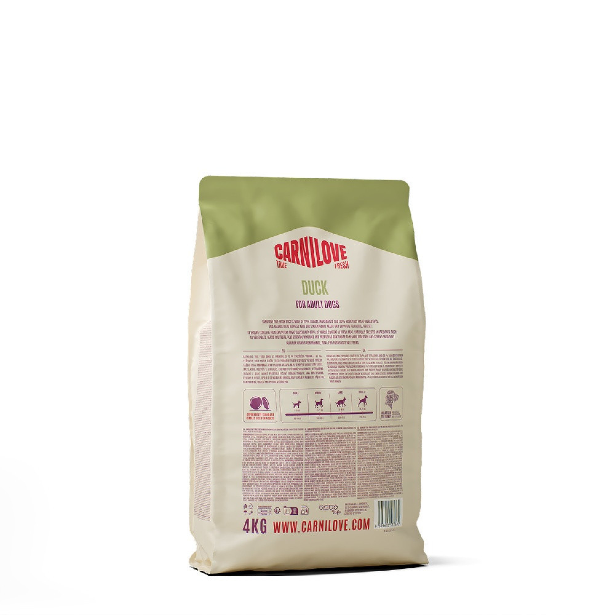 Корм сухий Carnilove True Fresh Duck для cобак качка 4 кг