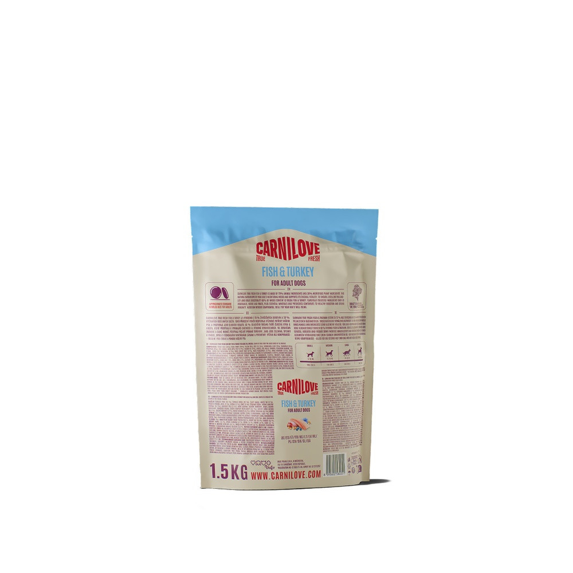 Корм сухий Carnilove True Fresh Fish & Turkey для cобак риба та індичка 1,5 кг