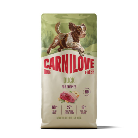 Корм сухий Carnilove True Fresh Puppy для цуценят качка 12 кг