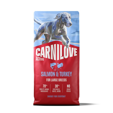 Корм сухой Carnilove Active Salmon & Turkey Large Breed для собак больших пород лосось и индейка 12 кг