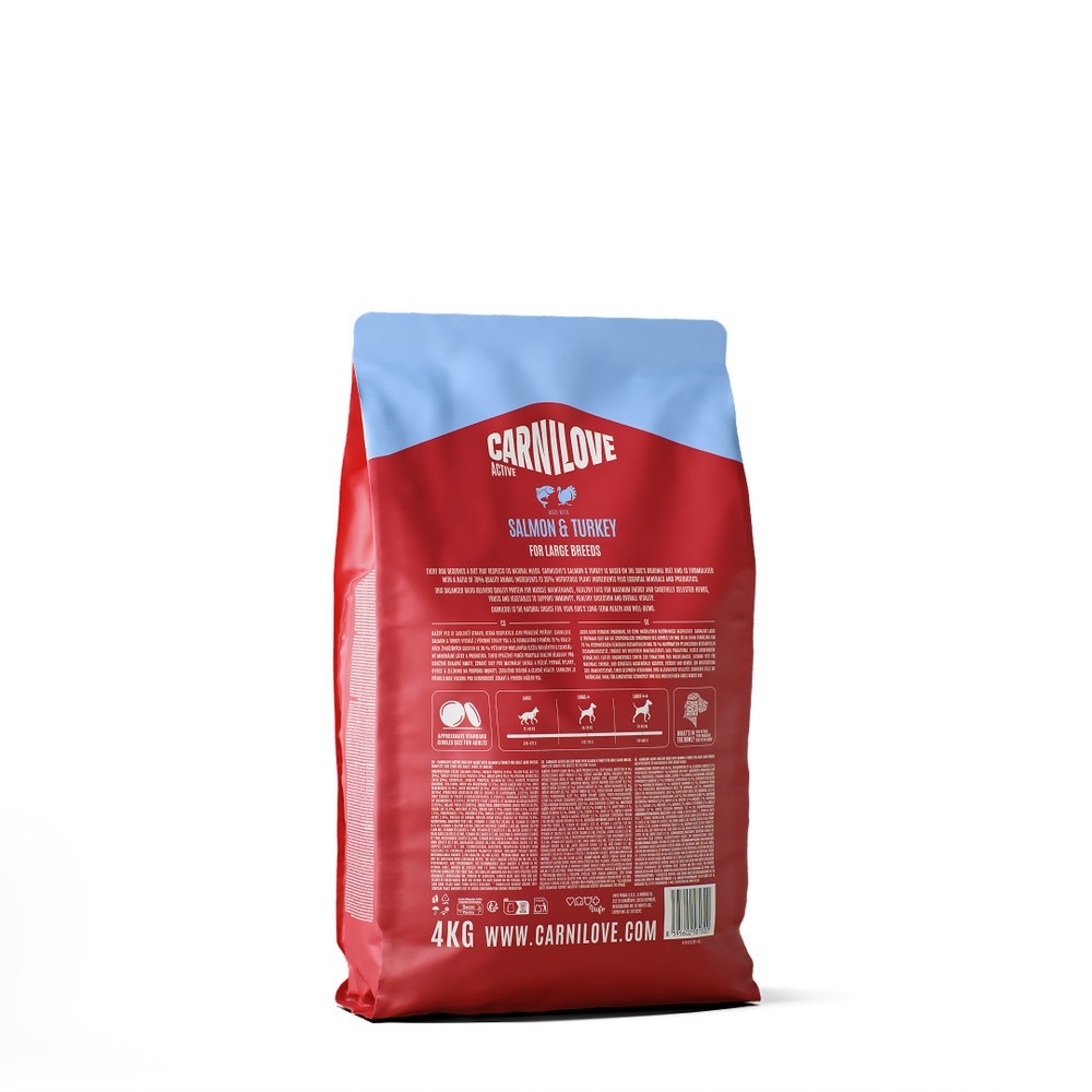 Корм сухой Carnilove Active Salmon & Turkey Large Breed для собак больших пород лосось и индейка 4 кг