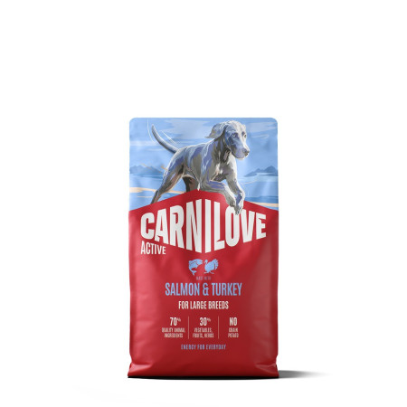 Корм сухой Carnilove Active Salmon & Turkey Large Breed для собак больших пород лосось и индейка 4 кг