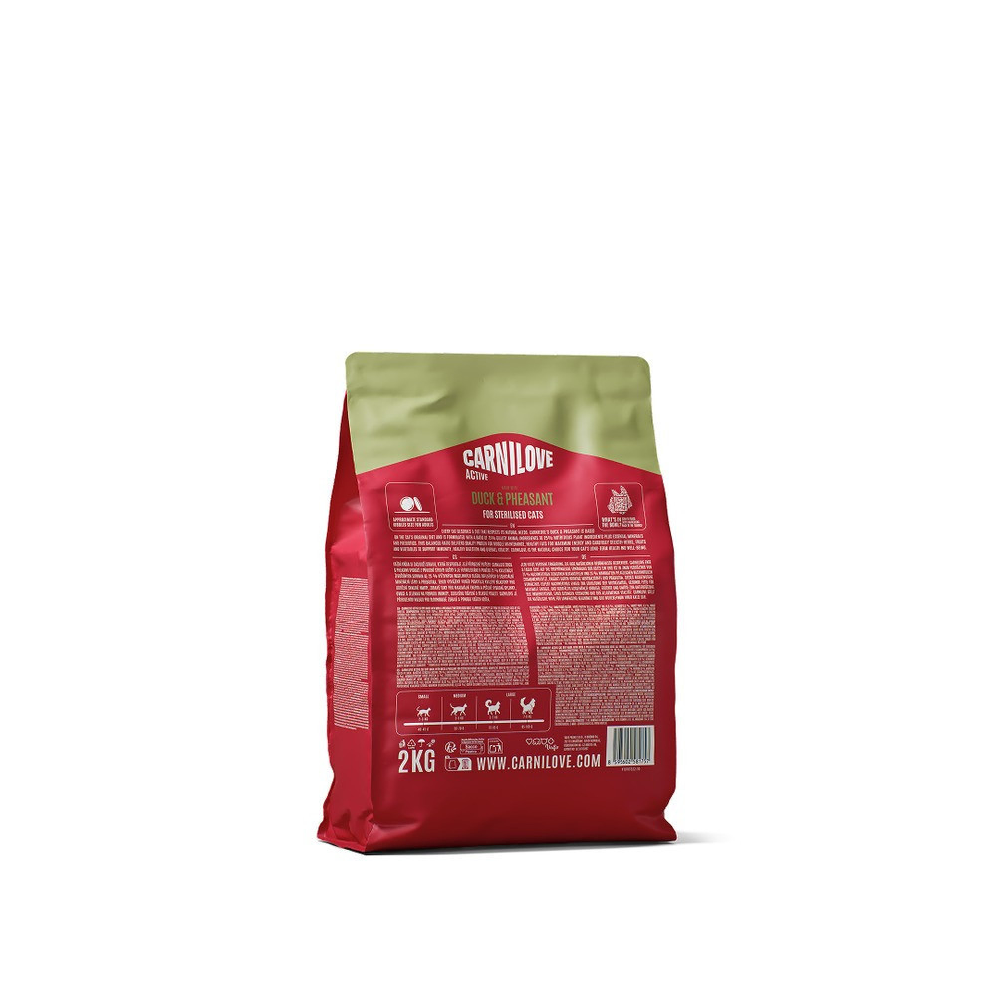 Корм сухой Carnilove Active Duck & Pheasant Sterilised для стерилизованных кошек утка и фазан 2 кг