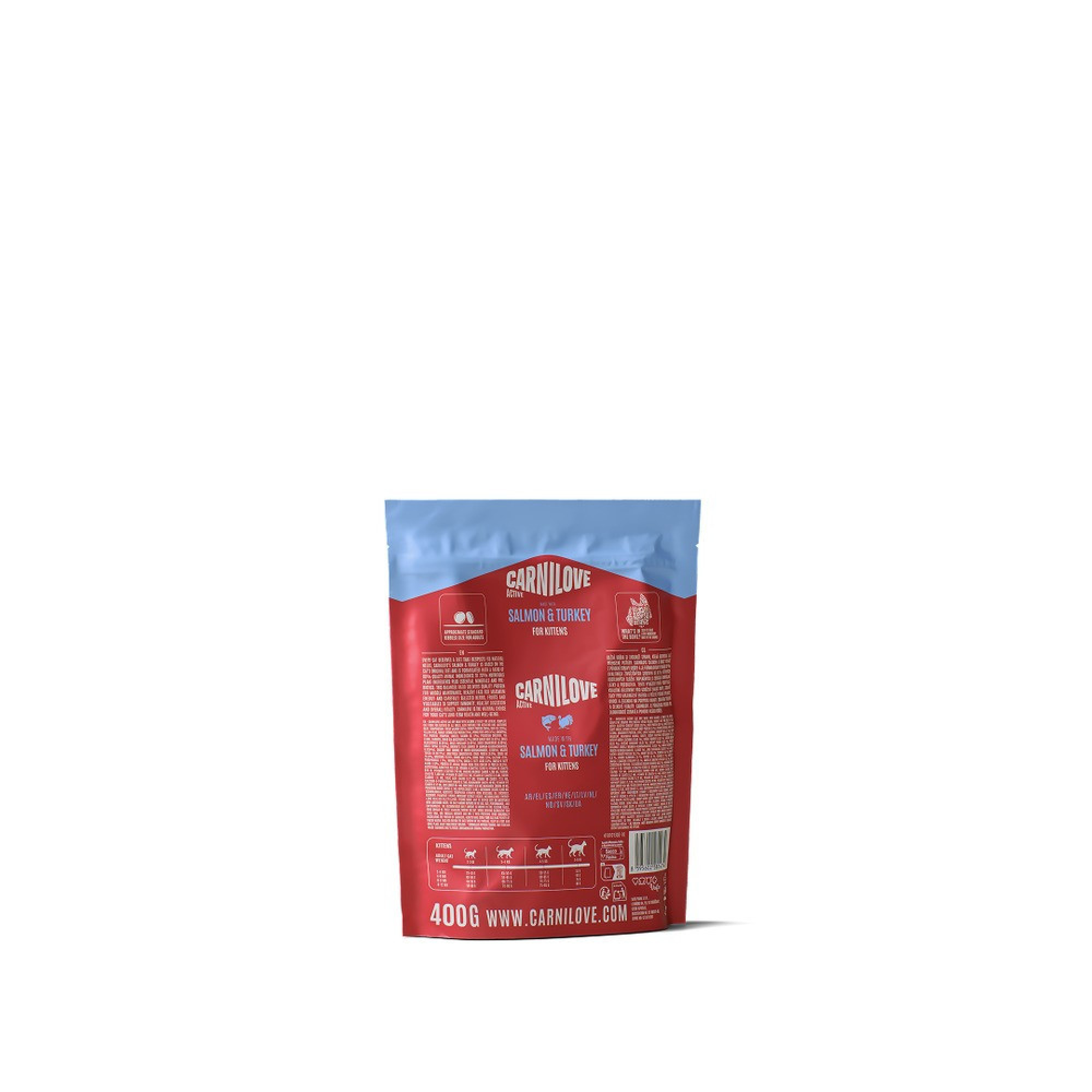 Корм сухий Carnilove Active Salmon & Turkey Kitten для кошенят лосось та індичка 400 г