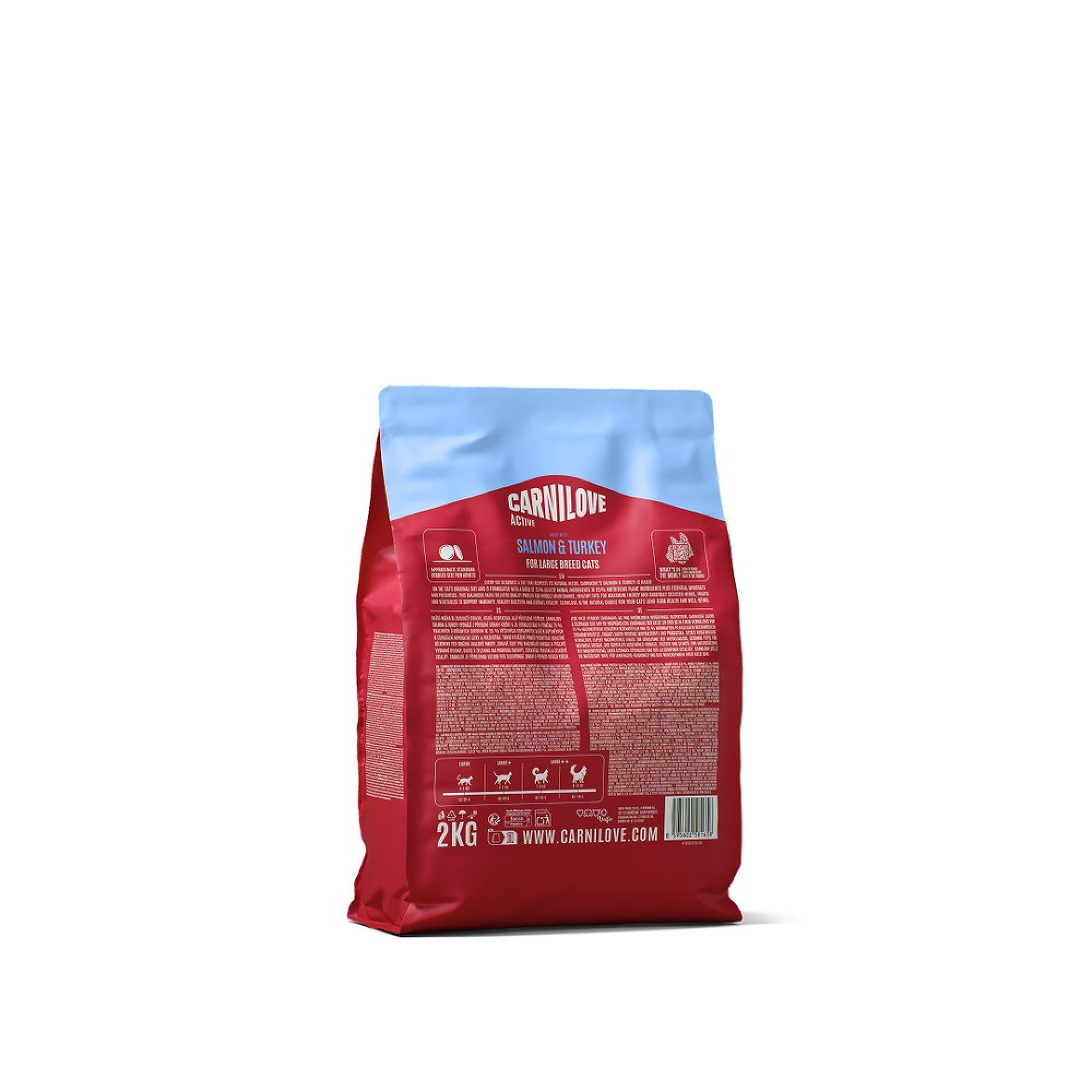 Корм сухий Carnilove Active Salmon & Turkey Large Breed для котів великих порід лосось та індичка 2 кг