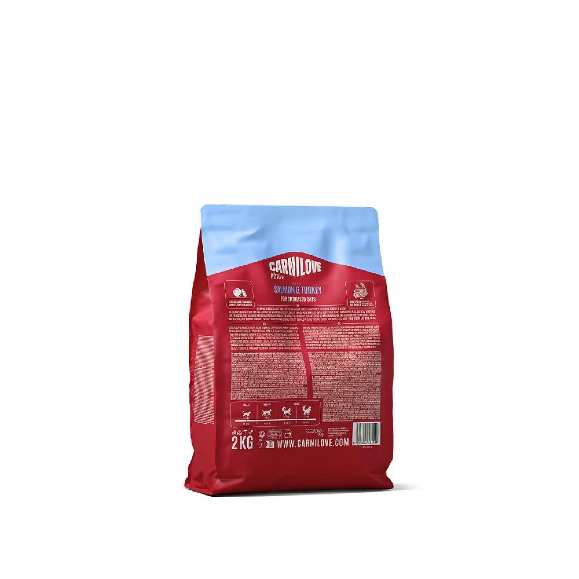 Корм сухой Carnilove Active Salmon & Turkey Sterilised для стерилизованных кошек лосось и индейка 2 кг