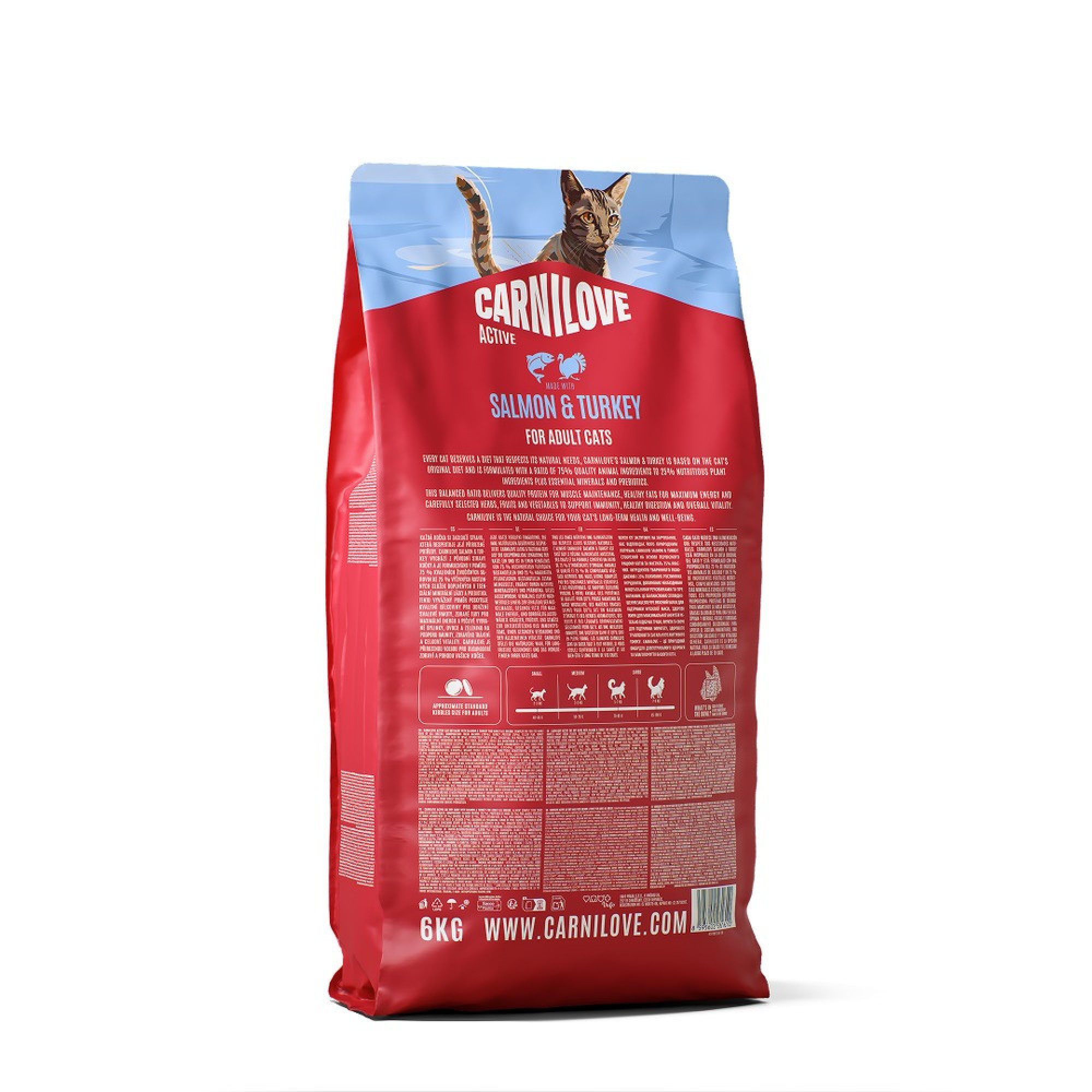 Корм сухой Carnilove Active Salmon & Turkey для кошек лосось и индейка 6 кг