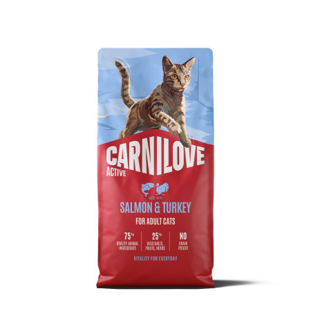 Корм сухой Carnilove Active Salmon & Turkey для кошек лосось и индейка 6 кг