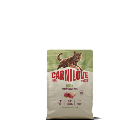 Корм сухой Carnilove True Fresh Duck Sterilised для стерилизованных кошек утка 2 кг