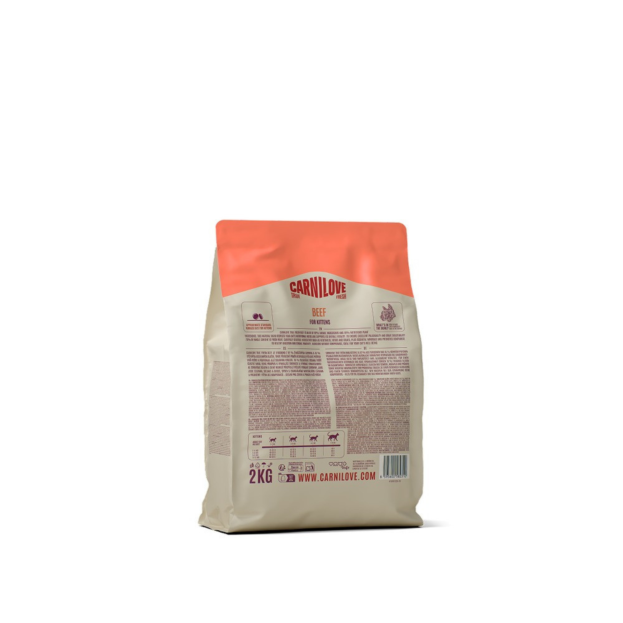 Корм сухой Carnilove True Fresh Beef Kitten для котят говядина 2 кг
