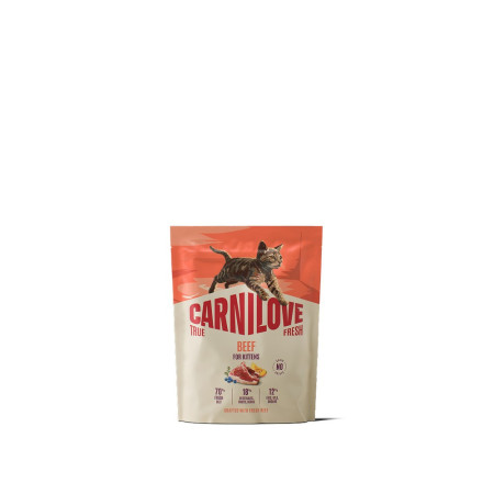 Корм сухой Carnilove True Fresh Beef Kitten для котят говядина 400 г