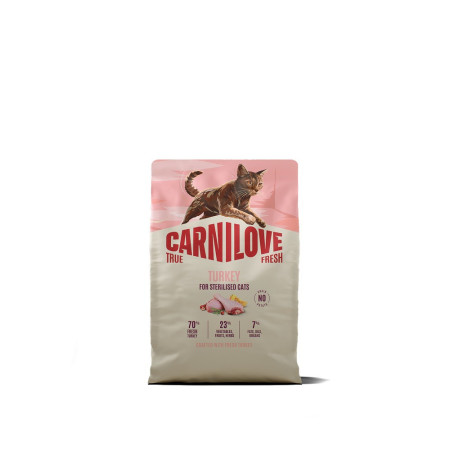 Корм сухой Carnilove True Fresh Turkey Sterilised для стерилизованных кошек индейка 2 кг