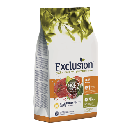 Exclusion Noble Grain Puppy Beef Medium Breed – сухий корм з яловичиною для цуценят середніх порід віком від 2 до 12 місяців Exclusion Noble Grain Puppy Beef Medium Breed – сухий корм з яловичиною для цуценят середніх порід віком від 2 до 12 місяців