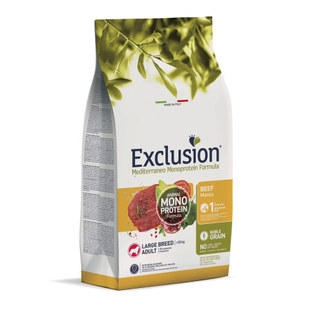 Exclusion Noble Grain Dog Adult Beef Large Breed – сухий корм з яловичиною для дорослих собак великих порід віком від 18 місяців до 6 років Exclusion Noble Grain Dog Adult Beef Large Breed – сухий корм з яловичиною для дорослих собак великих порід віком від 18 місяців до 6 років