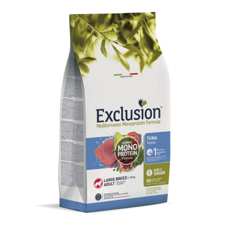 Exclusion Noble Grain Dog Adult Tuna Large Breed – сухий корм з тунцем для дорослих собак великих порід віком від 18 місяців до 6 років Exclusion Noble Grain Dog Adult Tuna Large Breed – сухий корм з тунцем для дорослих собак великих порід віком від 18 місяців до 6 років
