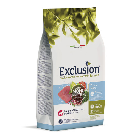 Exclusion Noble Grain Puppy Tuna Large Breed – сухий корм з тунцем для цуценят великих порід віком від 2 до 18 місяців Exclusion Noble Grain Puppy Tuna Large Breed – сухий корм з тунцем для цуценят великих порід віком від 2 до 18 місяців