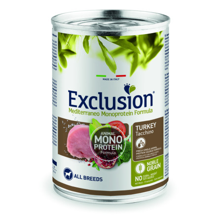Exclusion Noble Grain Dog Adult Turkey Cans – вологий корм з індичкою для дорослих собак усіх порід Exclusion Noble Grain Dog Adult Turkey Cans – вологий корм з індичкою для дорослих собак усіх порід