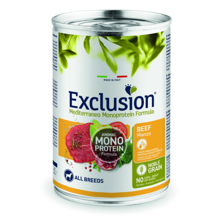 Exclusion Noble Grain Dog Adult Beef Cans – вологий корм з яловичиною для дорослих собак усіх порід Exclusion Noble Grain Dog Adult Beef Cans – вологий корм з яловичиною для дорослих собак усіх порід