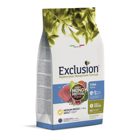 Exclusion Noble Grain Dog Adult Tuna Medium Breed – сухий корм з тунцем для дорослих собак середніх порід Exclusion Noble Grain Dog Adult Tuna Medium Breed – сухий корм з тунцем для дорослих собак середніх порід