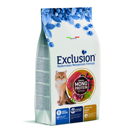 Exclusion Noble Grain Cat Sterilized Beef – сухий корм з яловичиною для стерилізованих котів усіх порід Exclusion Noble Grain Cat Sterilized Beef – сухий корм з яловичиною для стерилізованих котів усіх порід