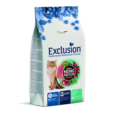 Exclusion Noble Grain Cat Sterilized Tuna – сухий корм з тунцем для стерилізованих котів усіх порід Exclusion Noble Grain Cat Sterilized Tuna – сухий корм з тунцем для стерилізованих котів усіх порід