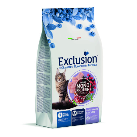 Exclusion Noble Grain Cat Giant Sterilized Chicken – сухий корм з куркою для стерилізованих котів великих порід Exclusion Noble Grain Cat Giant Sterilized Chicken – сухий корм з куркою для стерилізованих котів великих порід