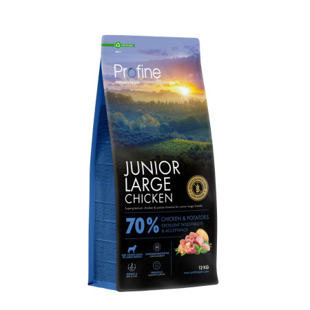 Корм сухий Profine Junior Large Chicken and Potatoes для цуценят і юніорів великих порід курка і картопля 12 кг